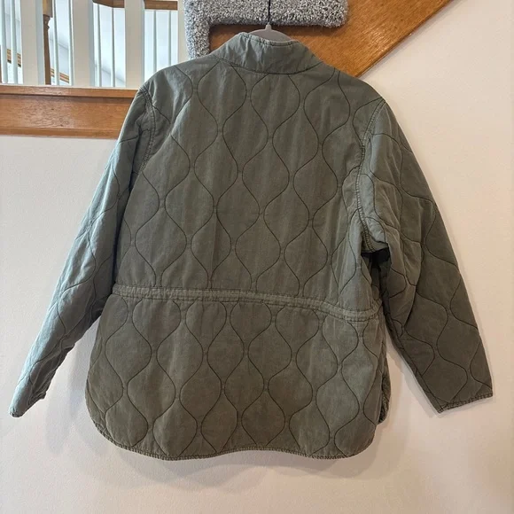 Maurice’s Plus Size Green Quilted Cinched Waist Jacket - Picture 6 of 6